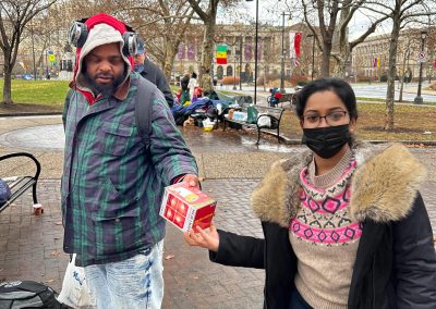 Solar lanterns to homeless East Coast, USA,